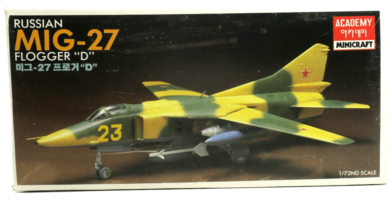 Academy 1/72 MiG - 27 Flogger D Model Kit 1654 - WISE GUYS HOBBIES LLC