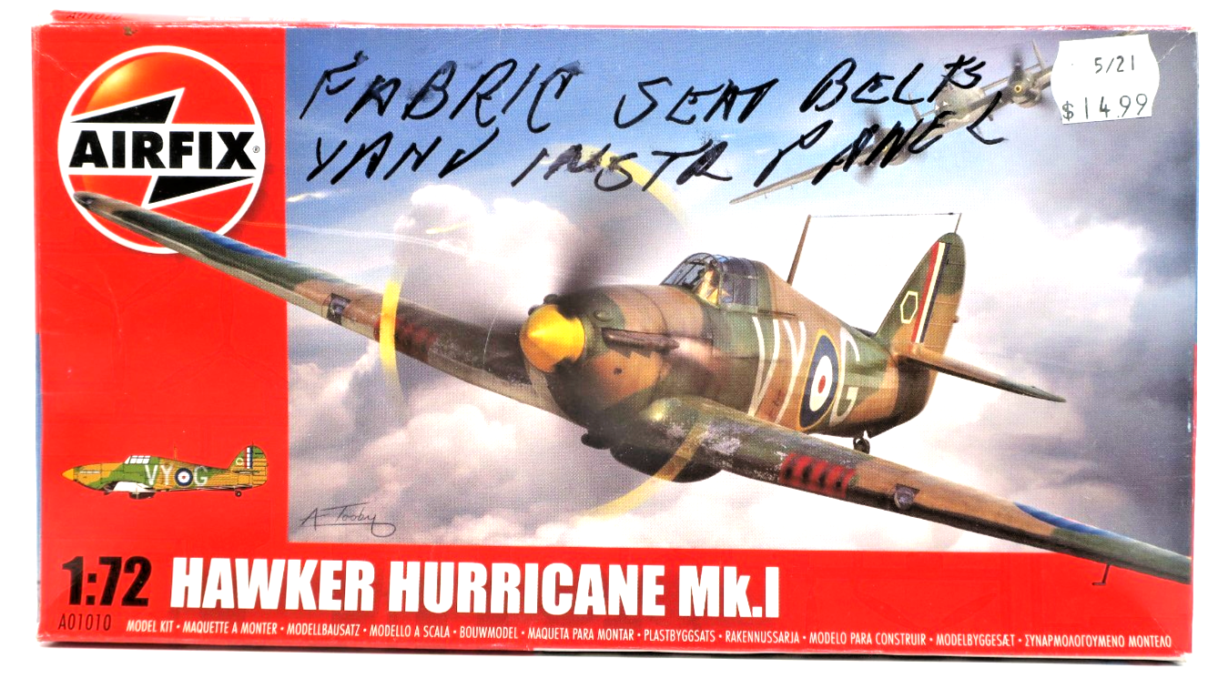 Airfix 1/72 Hawker Hurricane Mk.I Model Kit AFX01010 - WISE GUYS HOBBIES LLC