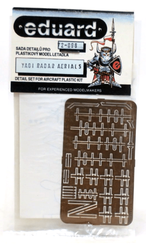 Eduard Photo Etch 1/72 Yagi Radar Aerials Detail Set 72 - 096 - WISE GUYS HOBBIES LLC