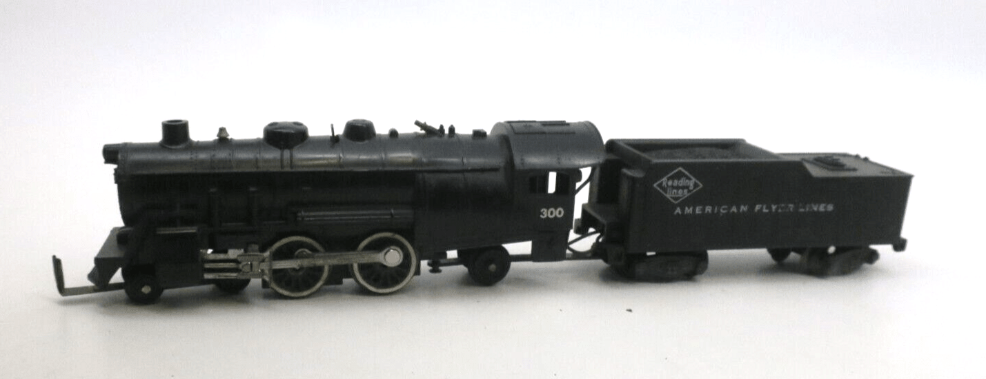 American Flyer Vintage S Gauge 4-4-2 Steam Locomotive & Tender:  300 - WISE GUYS HOBBIES LLC