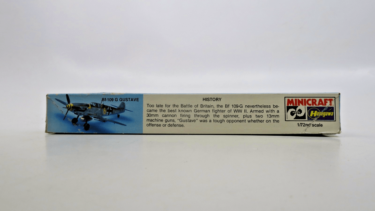Hasegawa 1/72 Messerschmitt Bf - 109G Gustave Model Kit - WISE GUYS HOBBIES LLC
