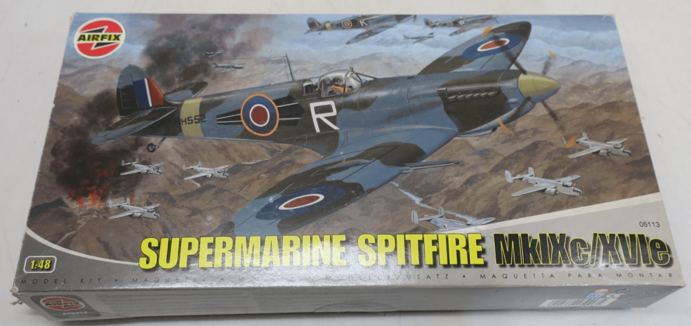 Airfix 1/48 Supermarine Spitfire MkIXc/XVIe Model Kit A05113 USED - WISE GUYS HOBBIES LLC
