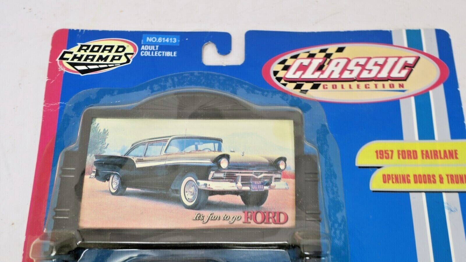 1957 FORD FAIRLANE ROAD CHAMPS 1:43 SCALE - WISE GUYS HOBBIES LLC