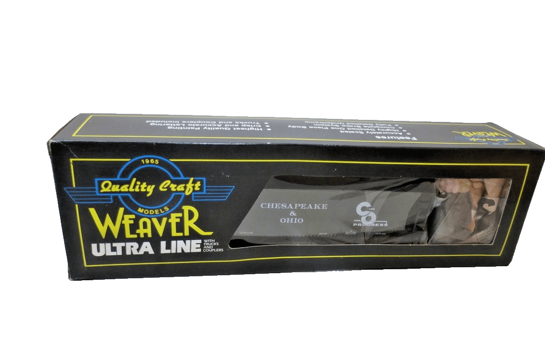 Weaver U1111 C&O Chesapeake & Ohio 2 - Bay Offset Hopper Car 47055 O - Gauge 3 - Rail - WISE GUYS HOBBIES LLC