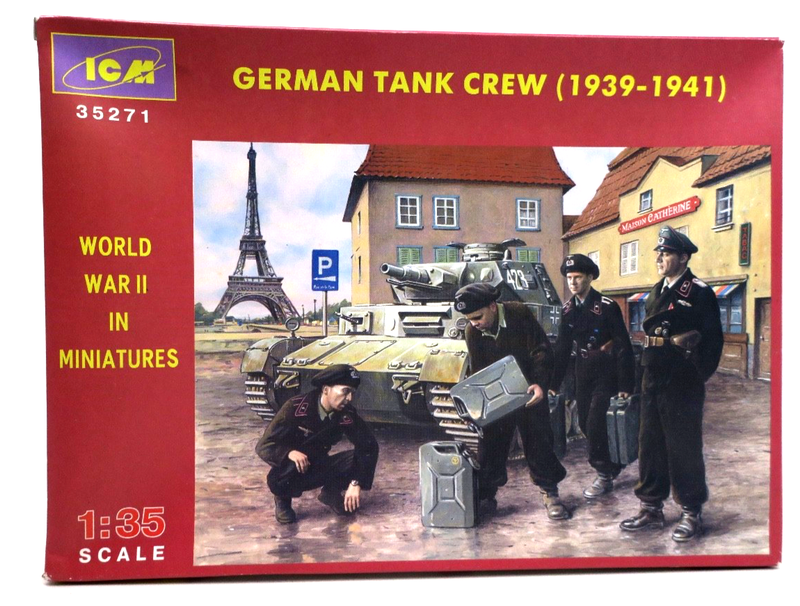 ICM 1/35 German Tank Crew (1939 - 1941) Model Kit 35271 - WISE GUYS HOBBIES LLC