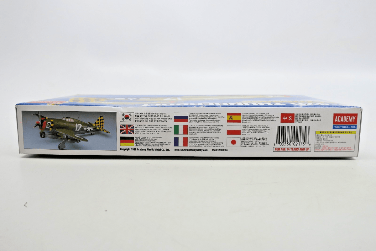 Academy 1/72 P - 47D Thunderbolt Razorback Model Kit 2175 - WISE GUYS HOBBIES LLC