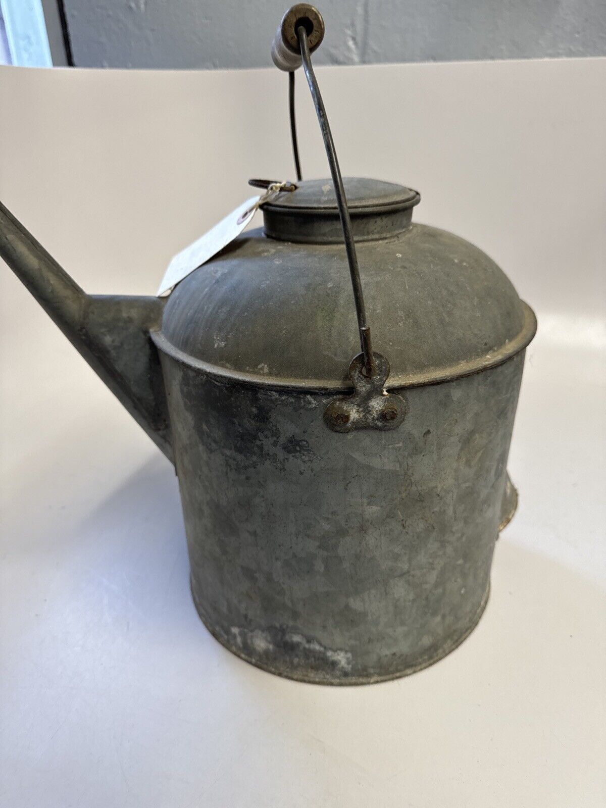 ANTIQUE PENNSYLVANIA RAILROAD PRR SIGNED TOOL CAN TIN WATER OIL CONTAINER - WISE GUYS HOBBIES LLC