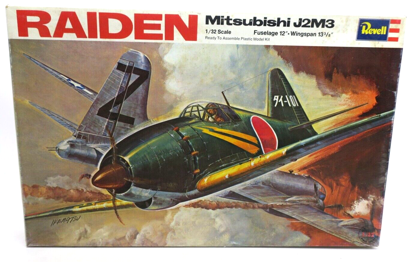 Revell 1/32 Mitsubishi J2M3 Raiden Model Kit H-288 - WISE GUYS HOBBIES LLC