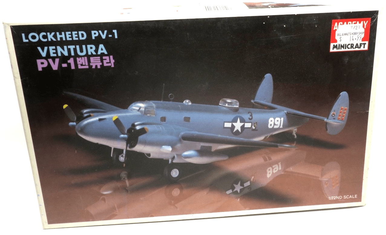 Academy 1/72 Lockheed PV - 1 Ventura Model Kit 1614 - WISE GUYS HOBBIES LLC