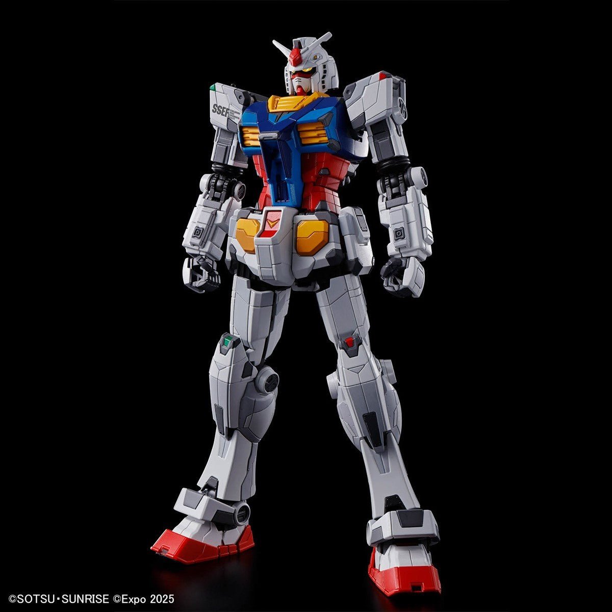 Bandai EG 1/144 RX-78F00/E Gundam w/ EX-001 G.L.R.S.S. Feather Unit Model Kit - WISE GUYS HOBBIES LLC