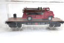New York Central Flatcar with 1956 Fire Truck 10 - 1/2"" O Gauge Menards - WISE GUYS HOBBIES LLC