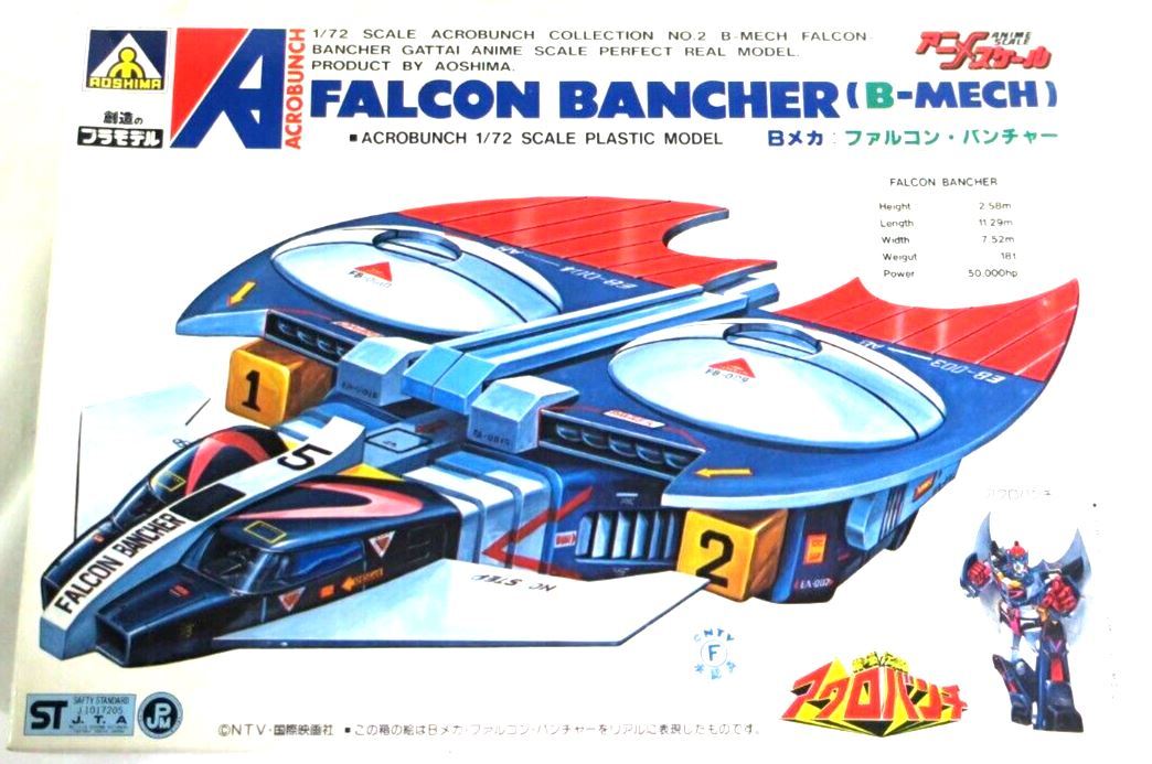 Aoshima ACRO BUNCH FALCON BANCHER 1:72 SCALE MODEL KIT AB-02-400 E14 - WISE GUYS HOBBIES LLC