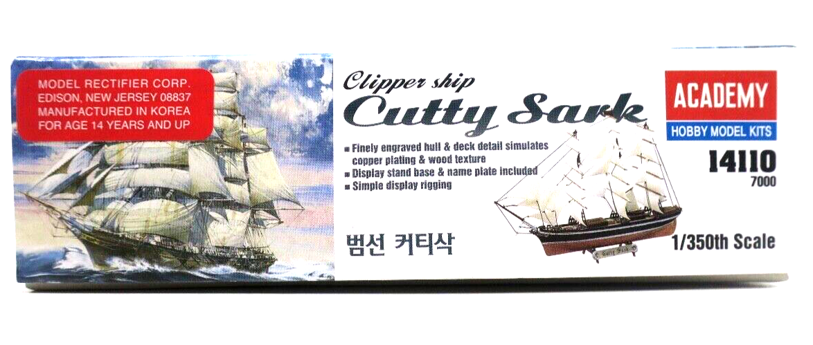 Academy 1/350 Cutty Sark Model Kit - WISE GUYS HOBBIES LLC