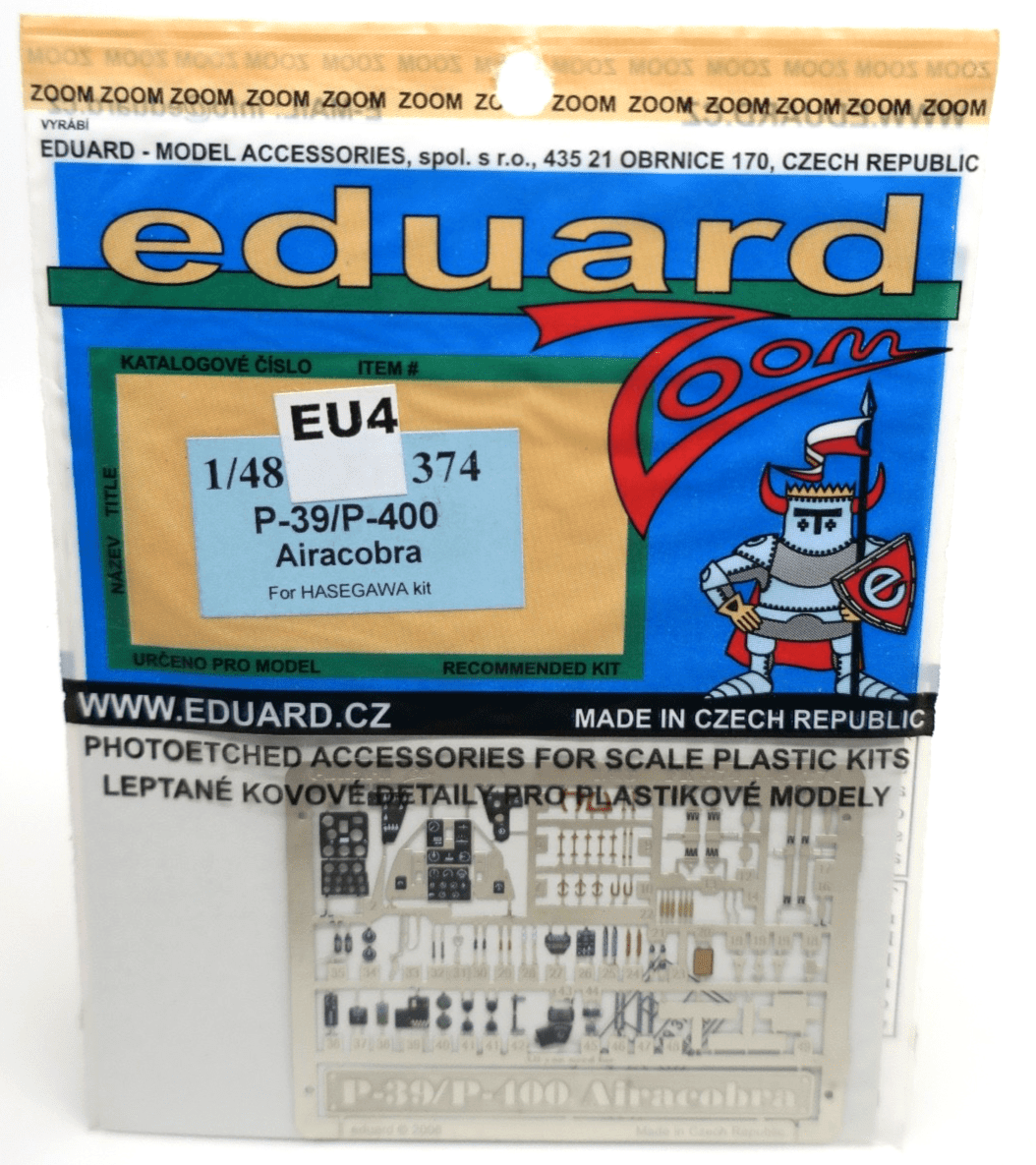 Eduard Zoom 1/48 P - 39/P - 400 Airacobra Photo - Etch Detail Set EU4374 - WISE GUYS HOBBIES LLC