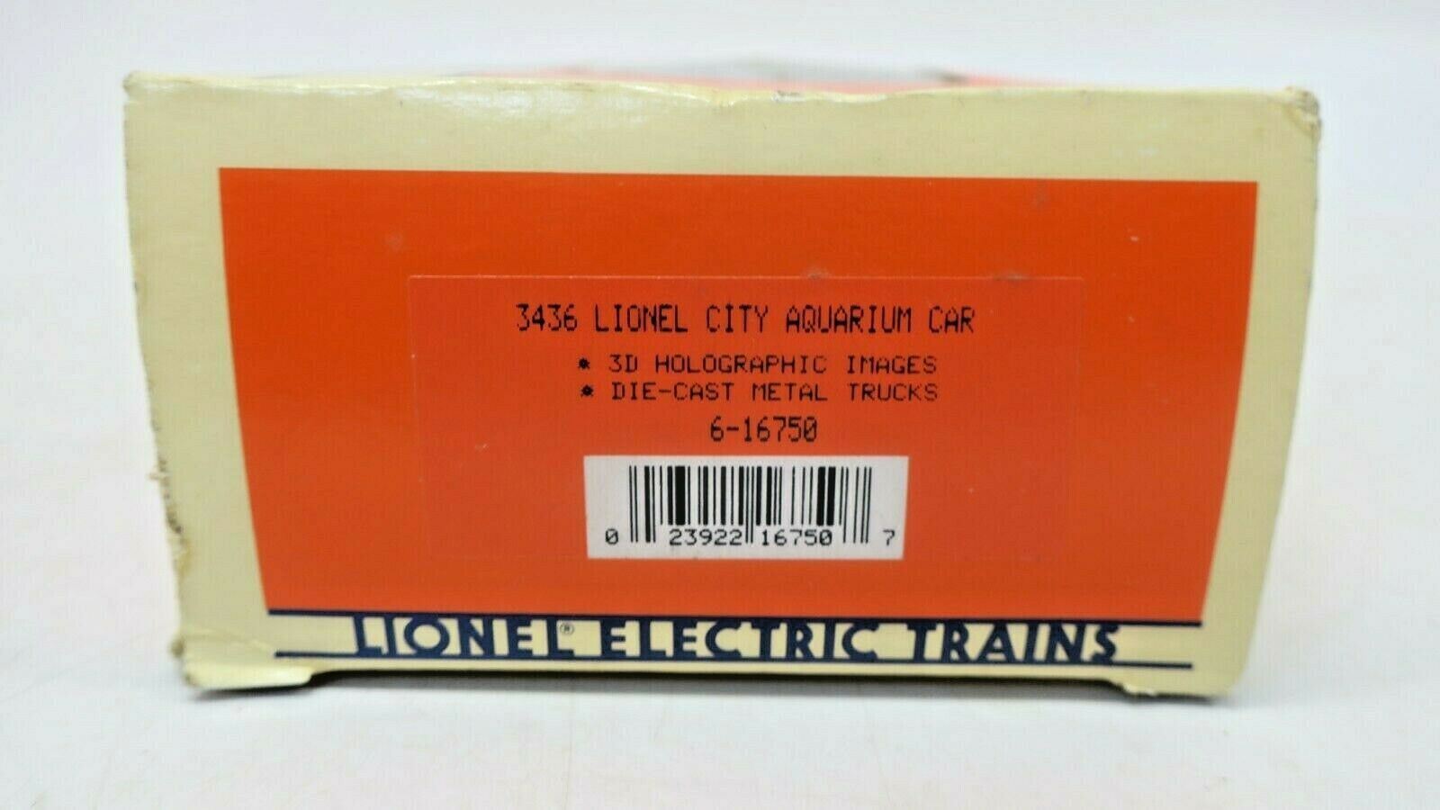 LIONEL 6-16681 &AMP; 6-16750 LIONEL CITY &AMP; ANIMATED AQUARIUM CARS TRAIN CARS - WISE GUYS HOBBIES LLC