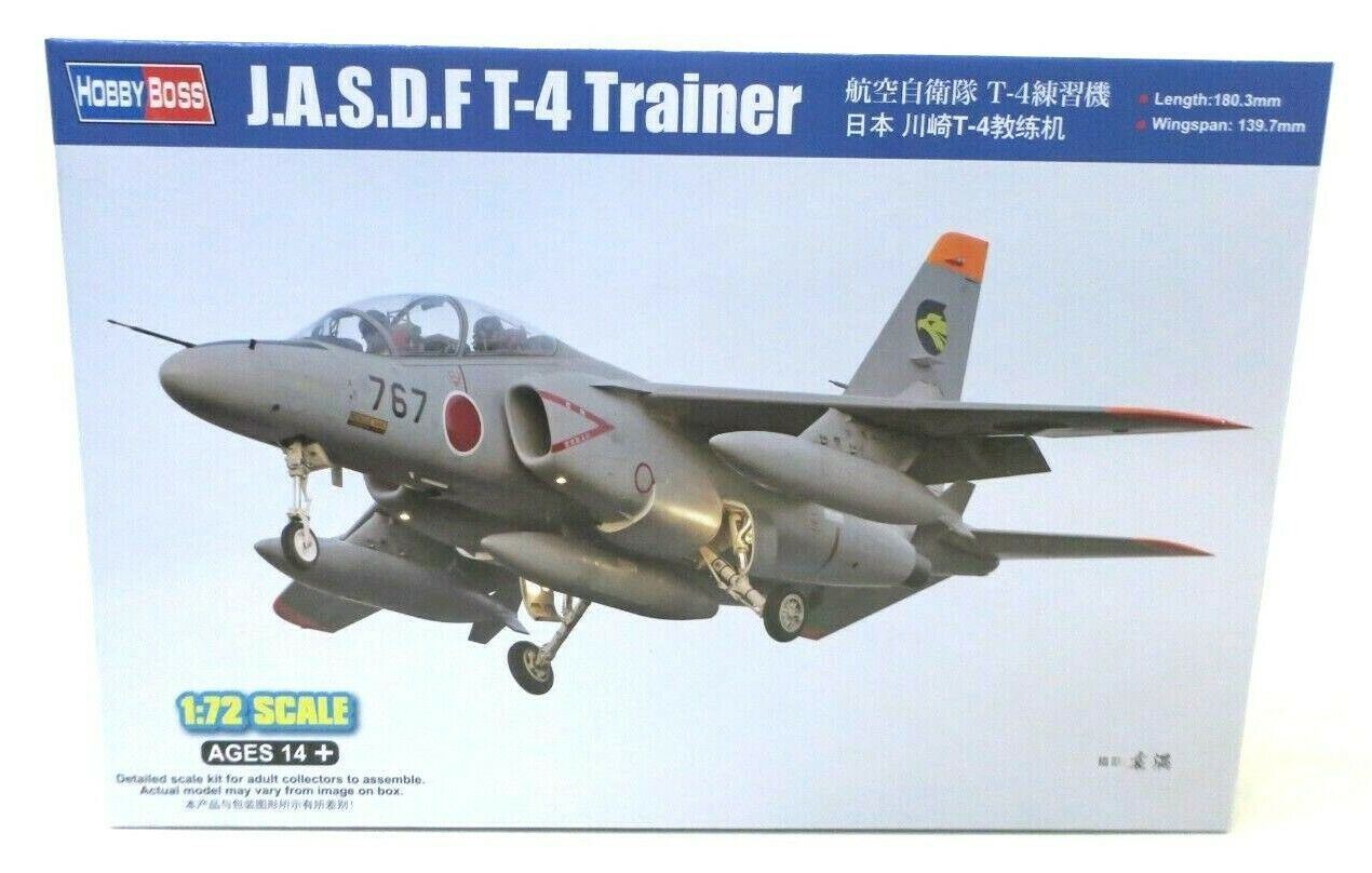 Hobbyboss J.A.S.D.F T-4 Trainer Plane 1/72 Model Kit  87266 - WISE GUYS HOBBIES LLC