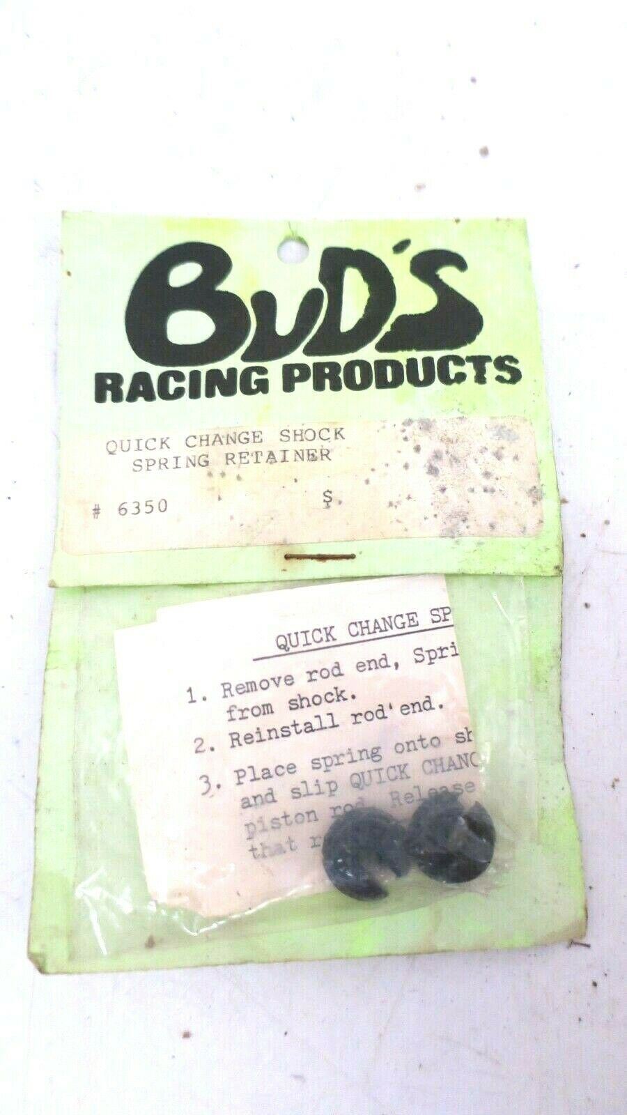 Vintage Bud's Racing BRP 6350 Black Shock Retainer Quick Change Associated - WISE GUYS HOBBIES LLC