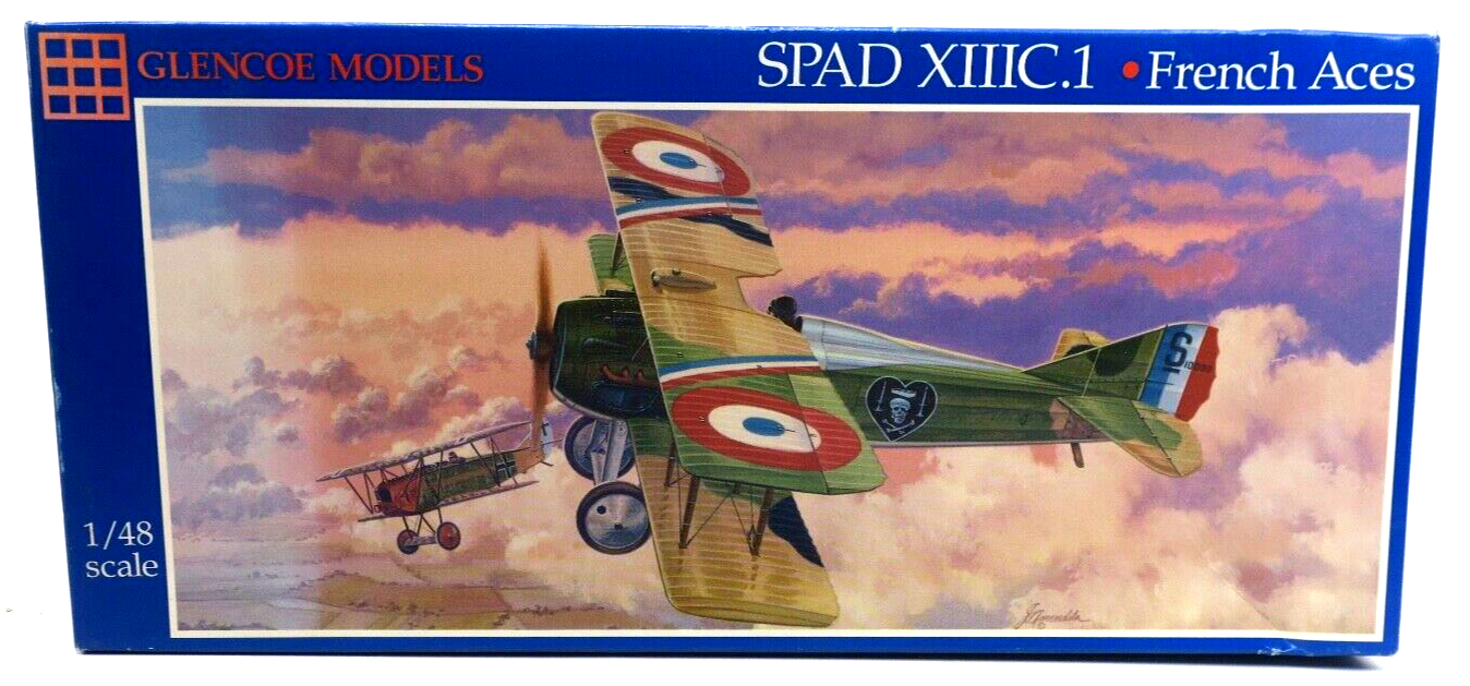 Glencoe Models 1/48 Spa XIIIC.1 French Aces Model Kit - WISE GUYS HOBBIES LLC