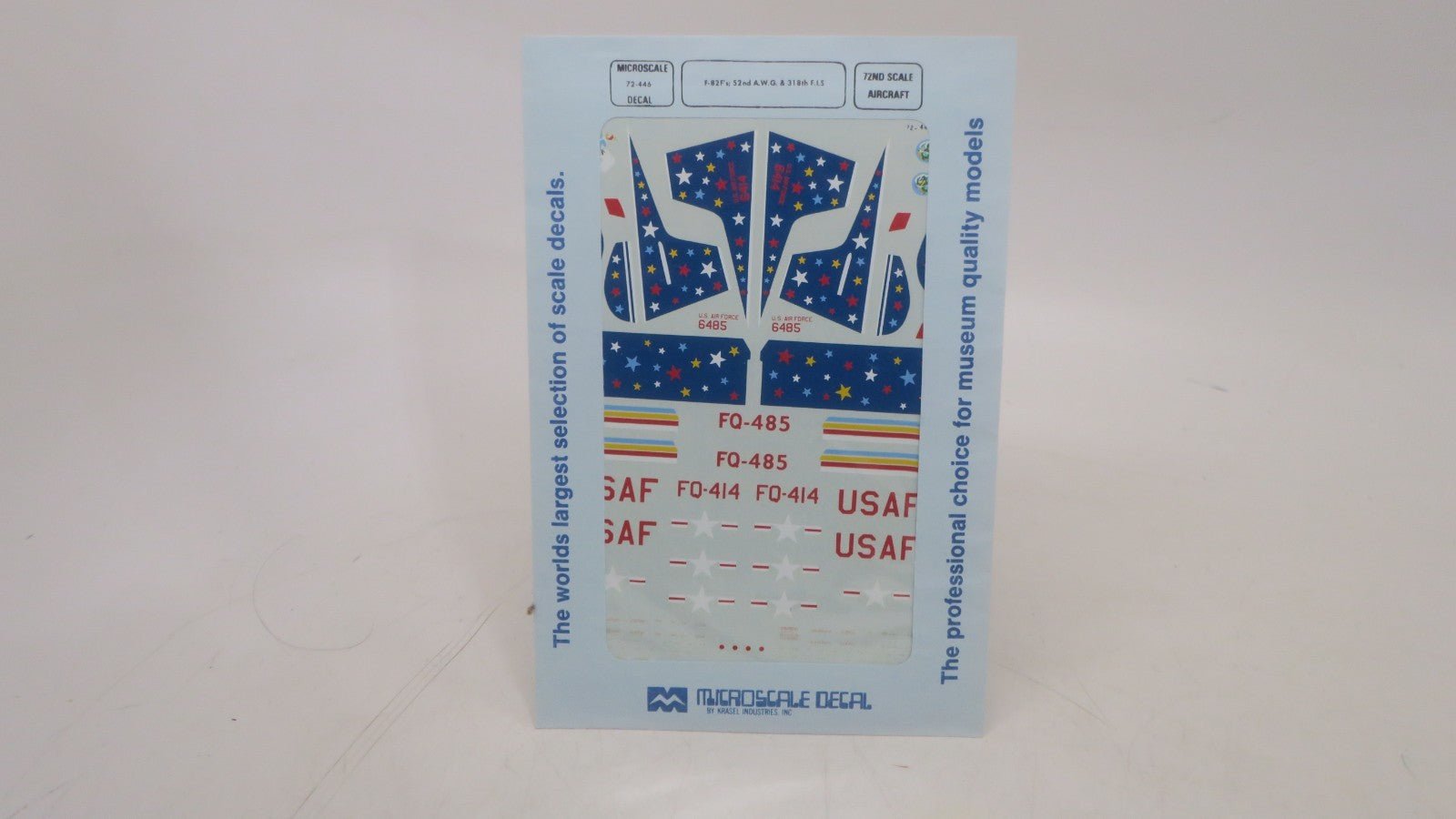Microscale Decal 1/72 F-82F's 52nd A.W.G & 318th F.I.S Decals 72-446 - WISE GUYS HOBBIES LLC