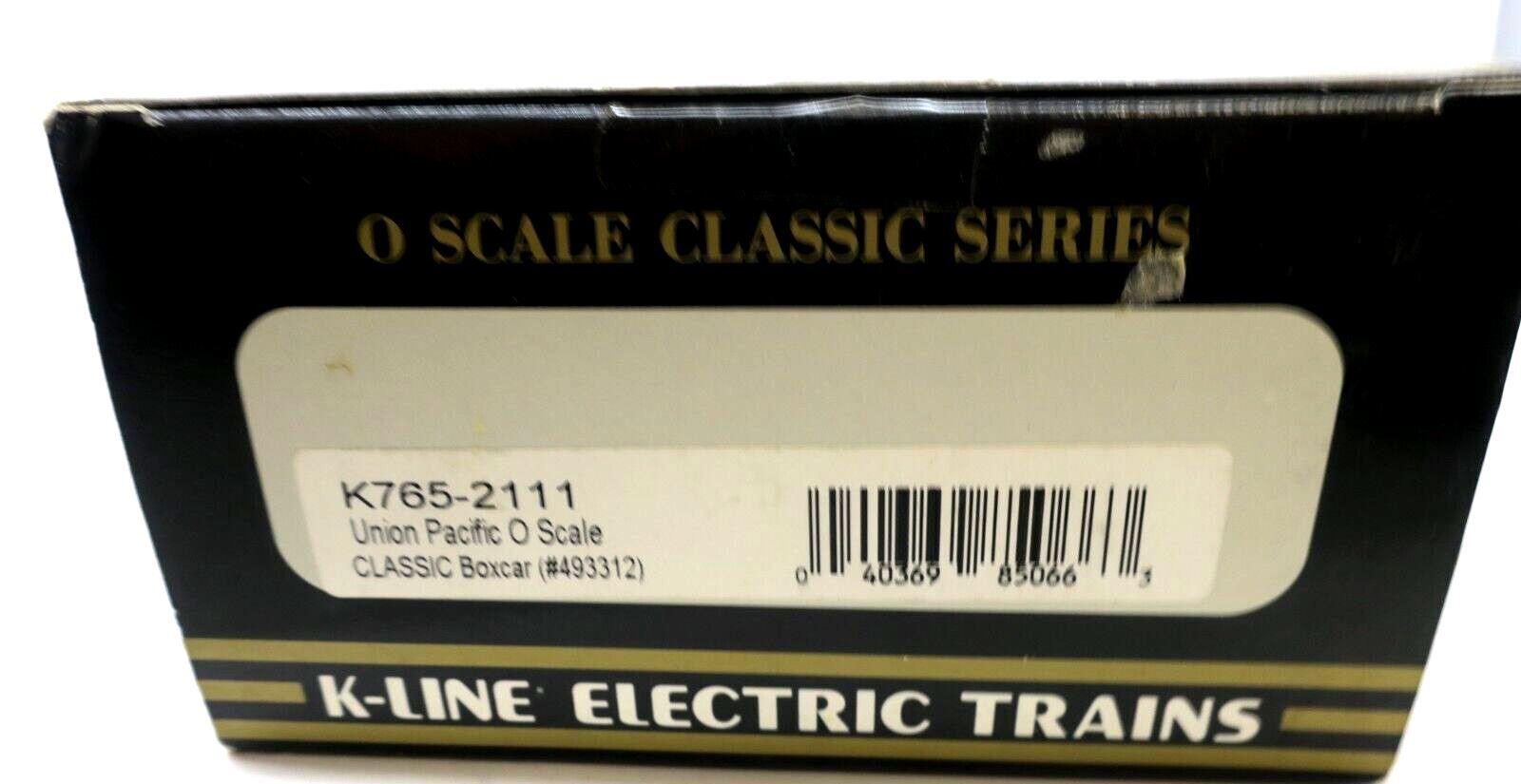 K-LINE K765-2111 UNION PACIFIC CLASSIC BOX CAR 493312 - WISE GUYS HOBBIES LLC
