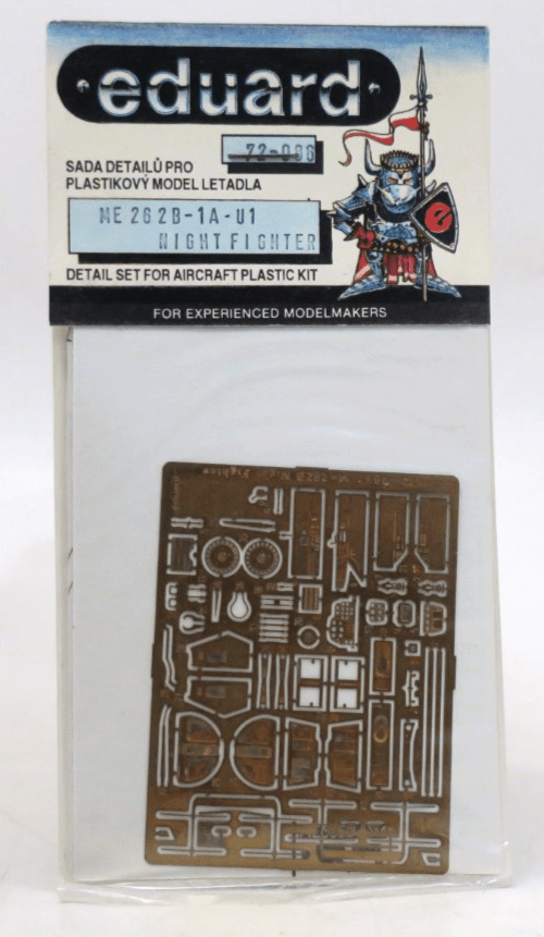 Eduard Photo Etch 1/72 Me 262 B - 1A - U1 Nightfighter Detail Set 72 - 086 - WISE GUYS HOBBIES LLC