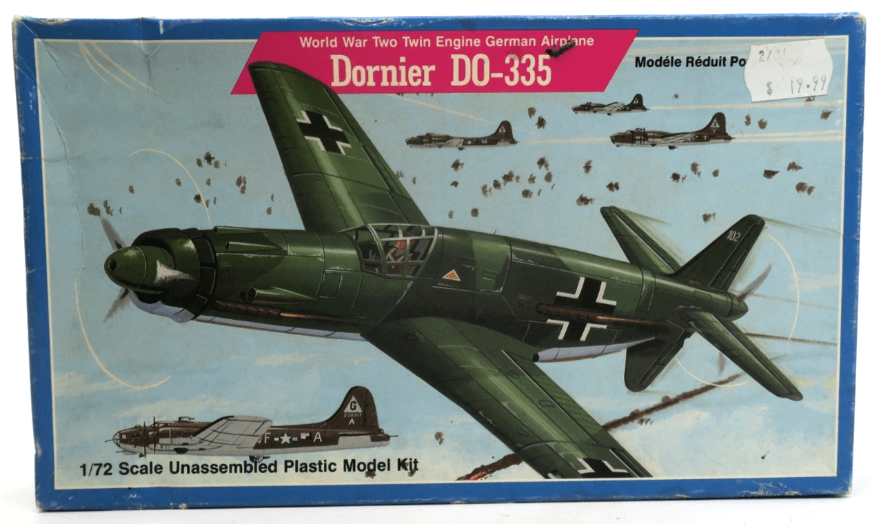 Lindberg 1/72 Dornier Do - 335 Model Kit 471 - WISE GUYS HOBBIES LLC