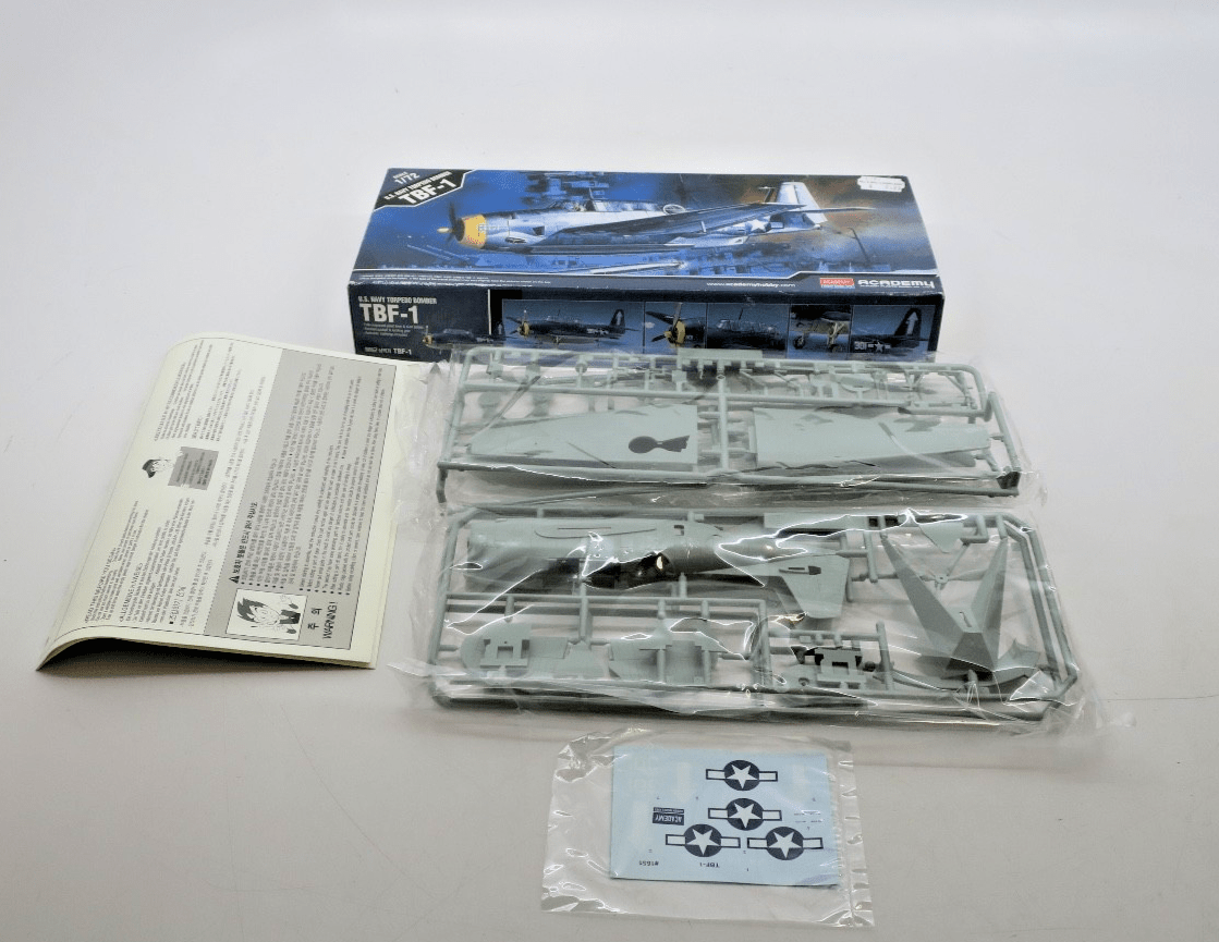Academy 1/72 TBF - 1 Avenger Model Kit 12452 - WISE GUYS HOBBIES LLC