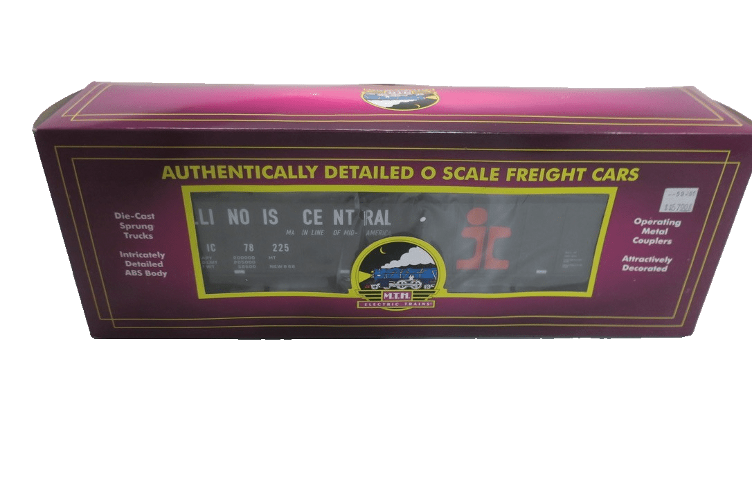 MTH 20 - 97776 MTH Illinois Central (78245) 4 - Bay Hopper with Coal Load - WISE GUYS HOBBIES LLC
