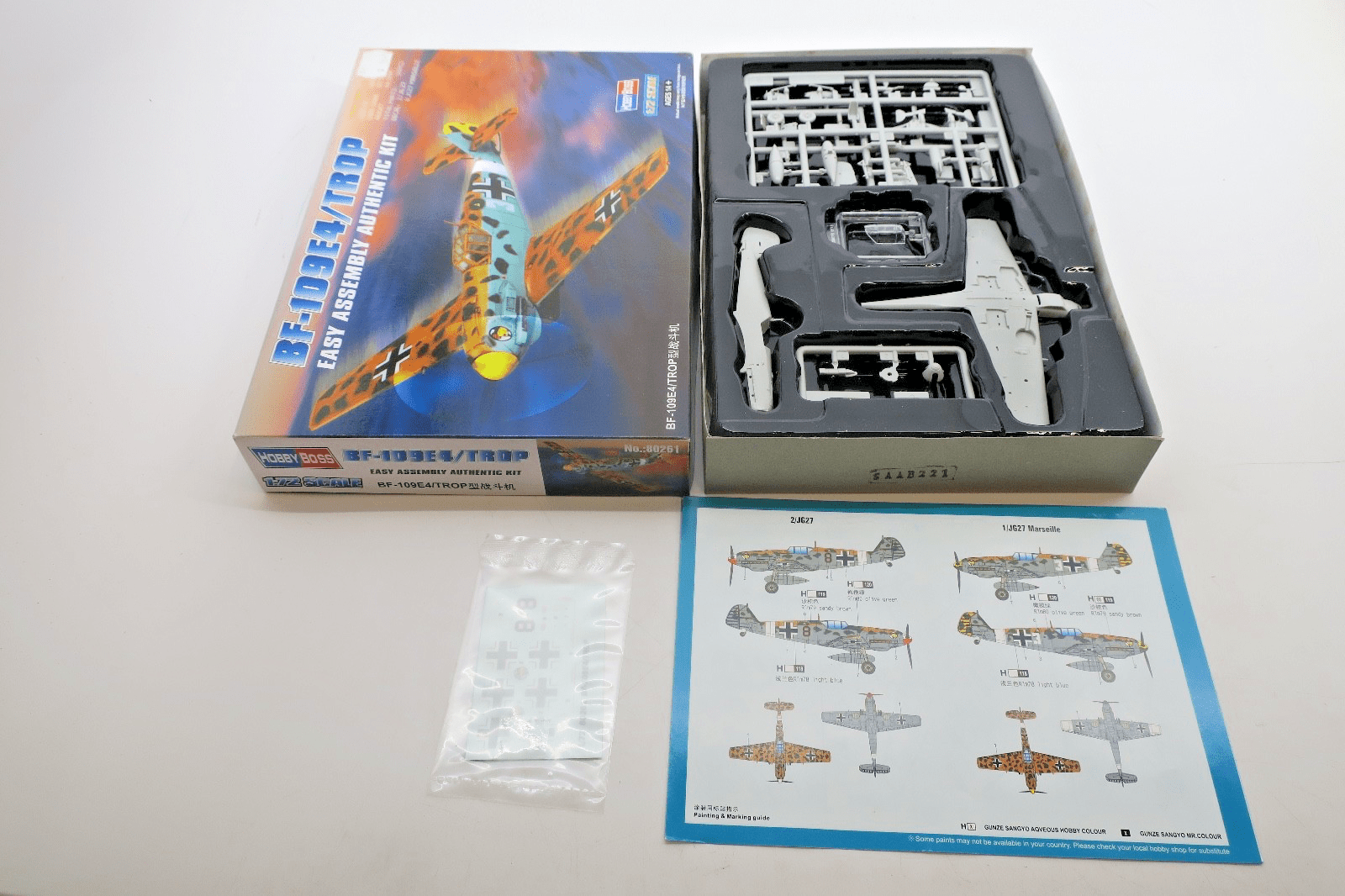 Hobby Boss 1/72 Bf - 109E4/Trop Model Kit - WISE GUYS HOBBIES LLC
