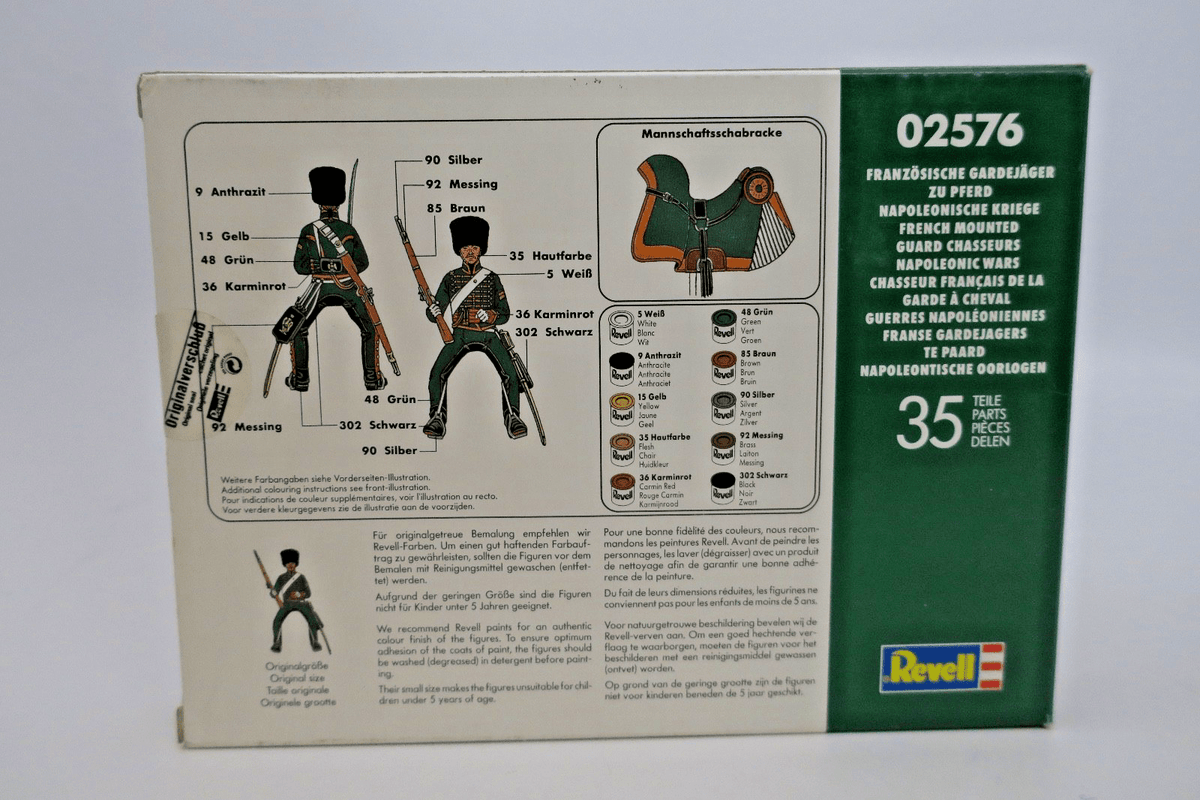 Revell 1/72 French Mounted Guard Chasseurs Model Kit 02576 - WISE GUYS HOBBIES LLC
