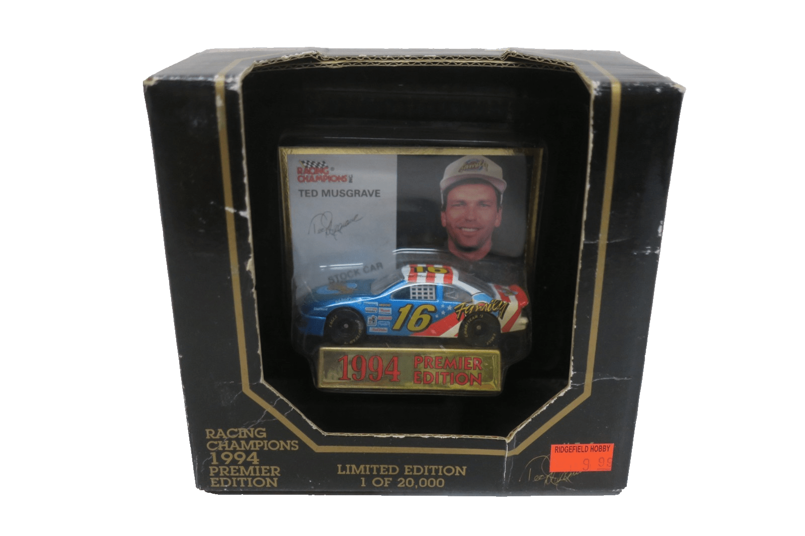 1994 Racing Champions 1:64 Ted Musgrave 16 Family Channel Ford Thunderbird - WISE GUYS HOBBIES LLC