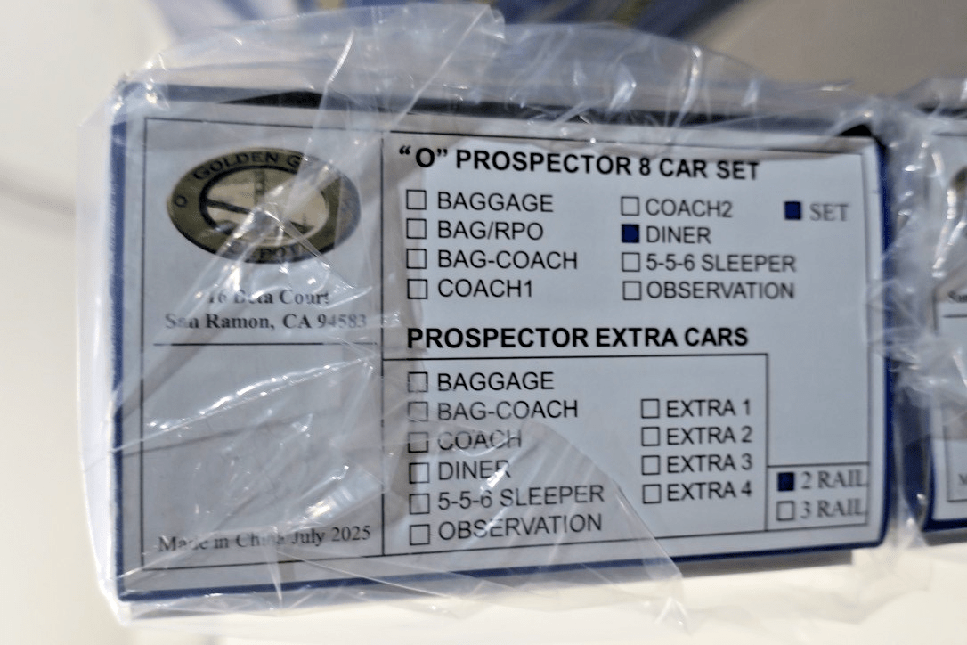 Golden Gate Depot DRGW PROSPECTOR CARS Set of 8 (O Scale Aluminum) - WISE GUYS HOBBIES LLC