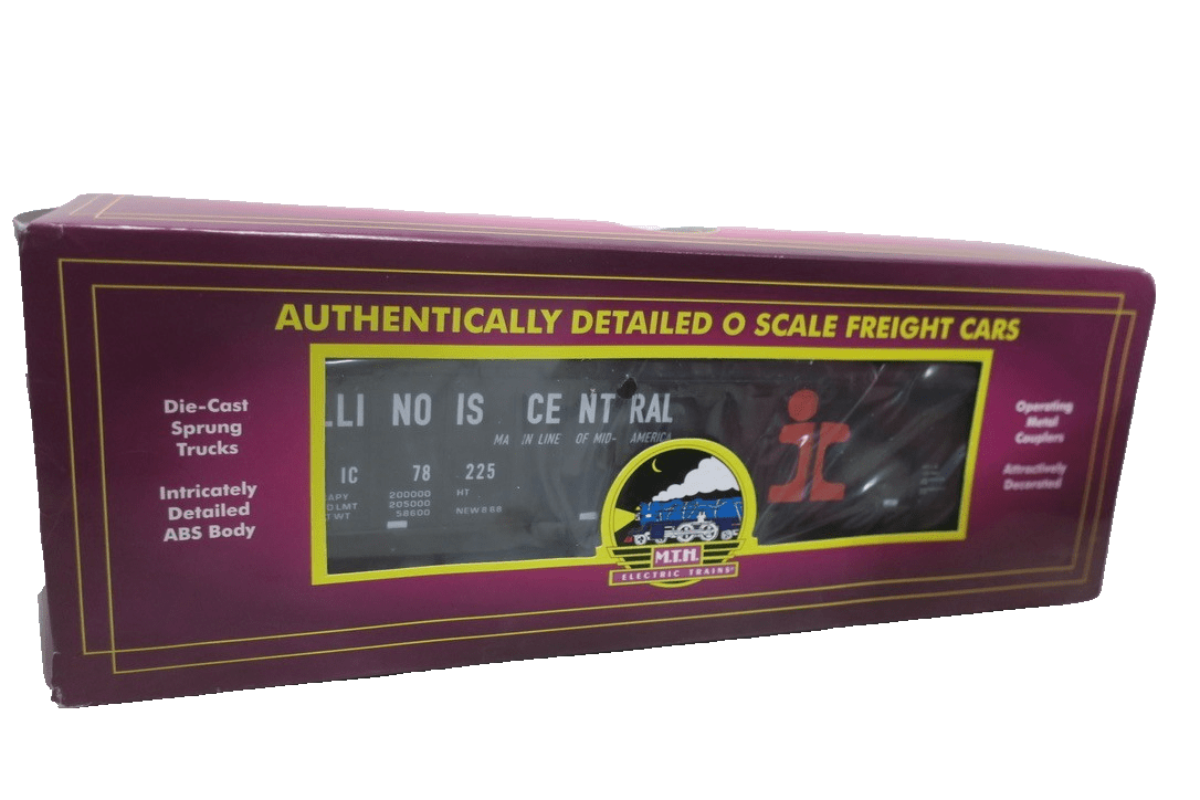 MTH 20 - 97776 MTH Illinois Central (78245) 4 - Bay Hopper with Coal Load - WISE GUYS HOBBIES LLC