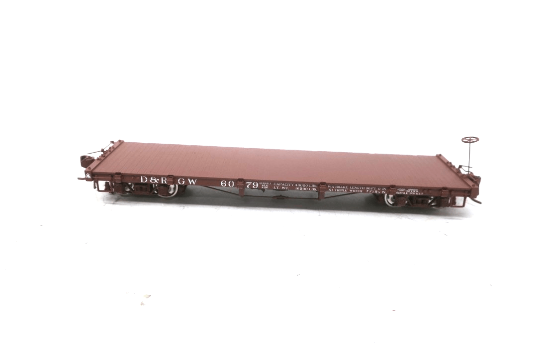 NEW! D&RGW "6000" SERIES FLAT CAR factory painted Sn3 factory painted - WISE GUYS HOBBIES LLC