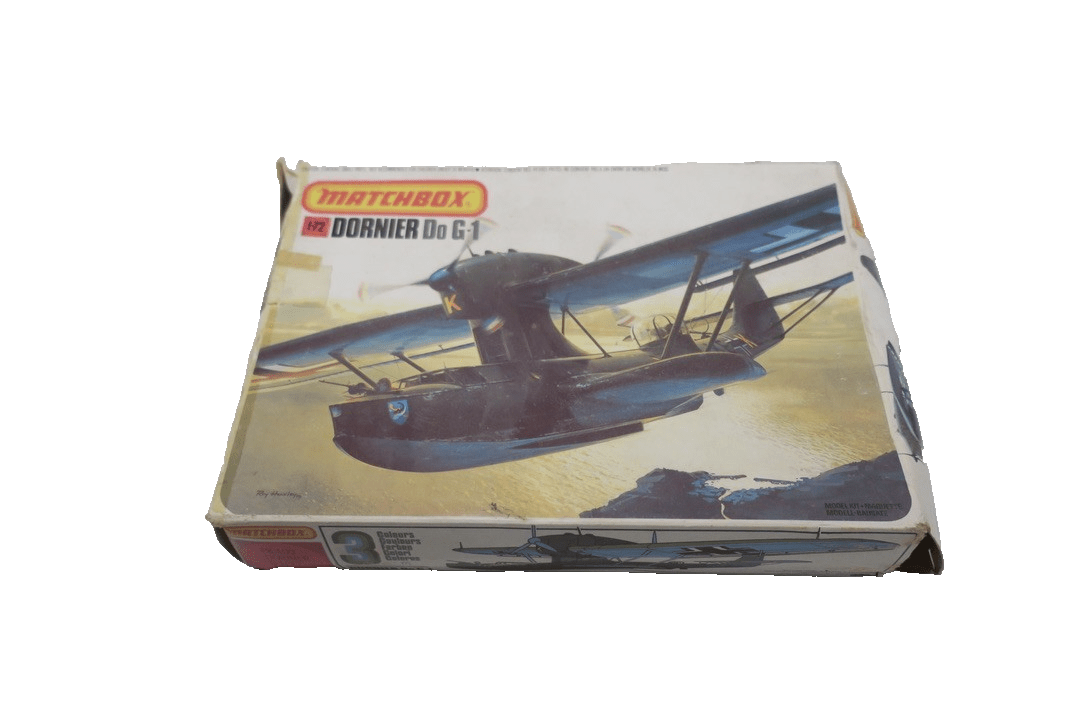 1983 Matchbox 3 - Color 1/72 Scale Dornier Do G - 1 Model Airplane Kit PK - 409 - WISE GUYS HOBBIES LLC