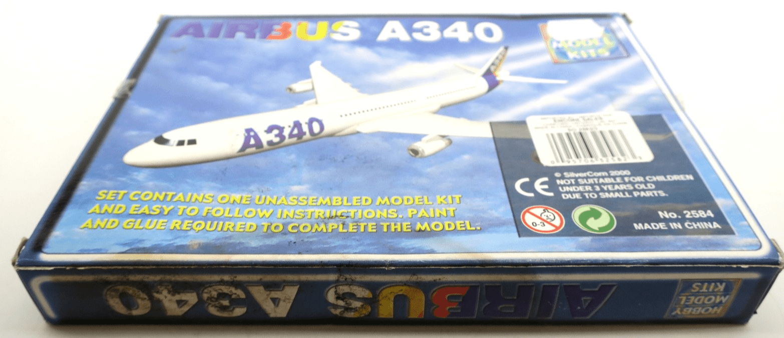 Silver Corn Airbus A340 Model Kit - WISE GUYS HOBBIES LLC