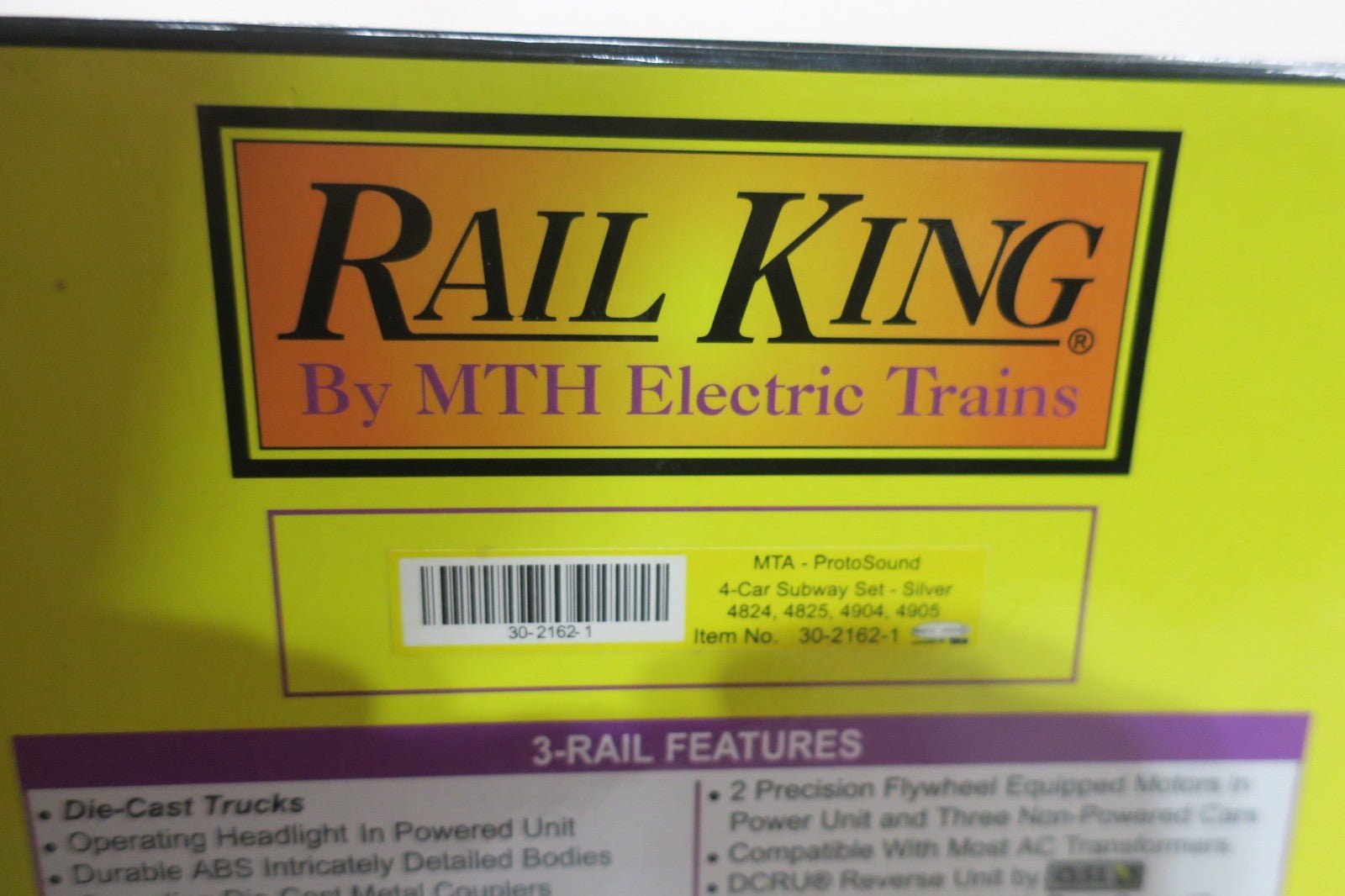 MTH 30 - 2162 - 1 O MTA R - 42 Silver Subway Set with Proto w/PS1 (Set of 4) LN/Box - WISE GUYS HOBBIES LLC