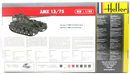 Heller 1/35 AMX 13/75 French Light Tank Model Kit 81122
