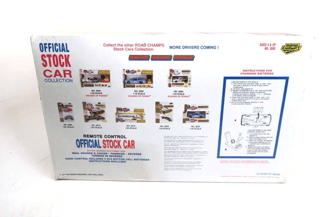 Vtg 1992 RICHARD PETTY TALKING ELECTRONIC LARGE 1:16 STP NASCAR 43 ORIGINAL BOX - WISE GUYS HOBBIES LLC