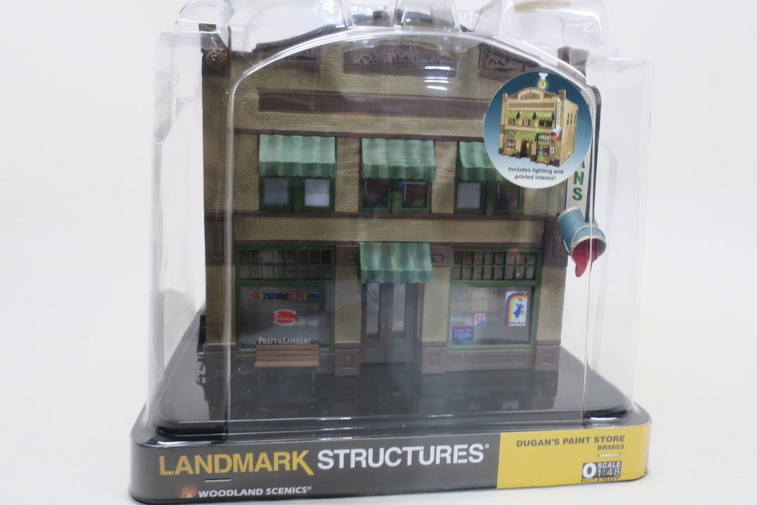 NEW Woodland Scenics Built & Ready Model Kit Dugan's Paint Store O Scale BR5853 - WISE GUYS HOBBIES LLC