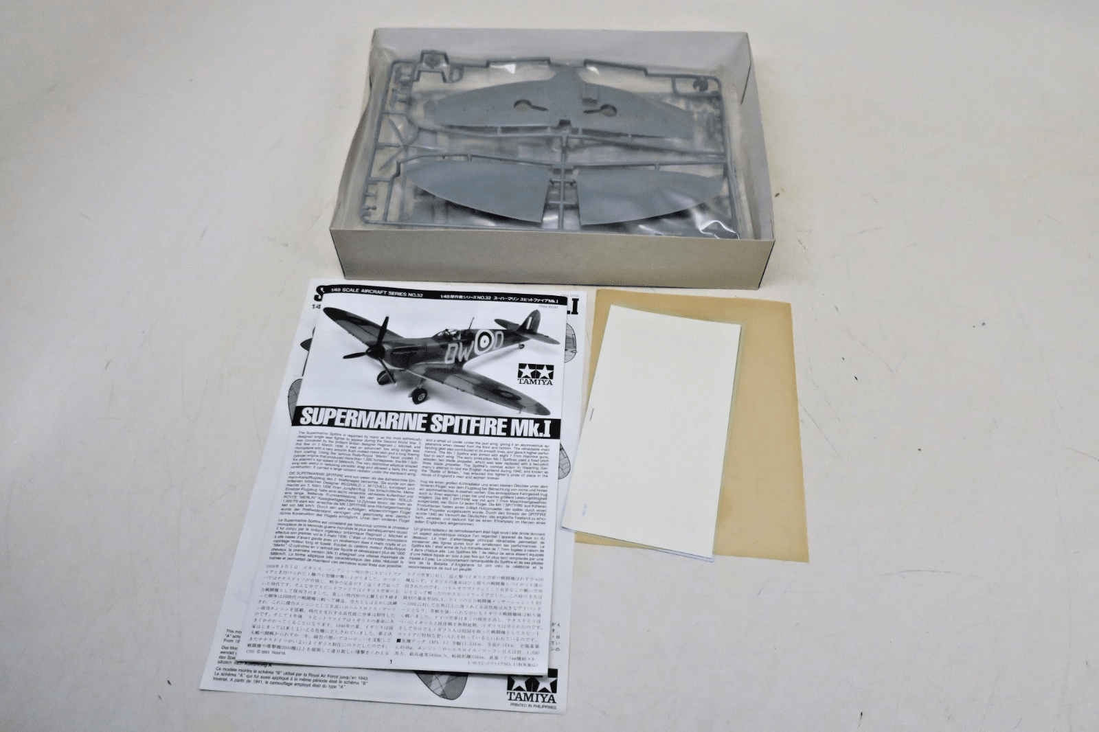 Tamiya 1/48 Supermarine Spitfire Mk.I Model Kit 32 - WISE GUYS HOBBIES LLC
