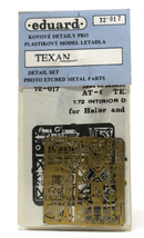Eduard Photo Etch 1/72 Texan Detail Set 72 - 017 - WISE GUYS HOBBIES LLC