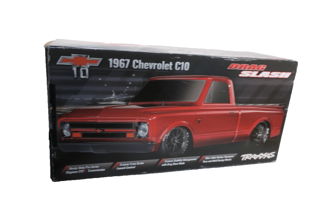 Traxxas Drag Slash HD 1967 Chevrolet C10 1/10 2WD RTR No Prep Truck White - WISE GUYS HOBBIES LLC