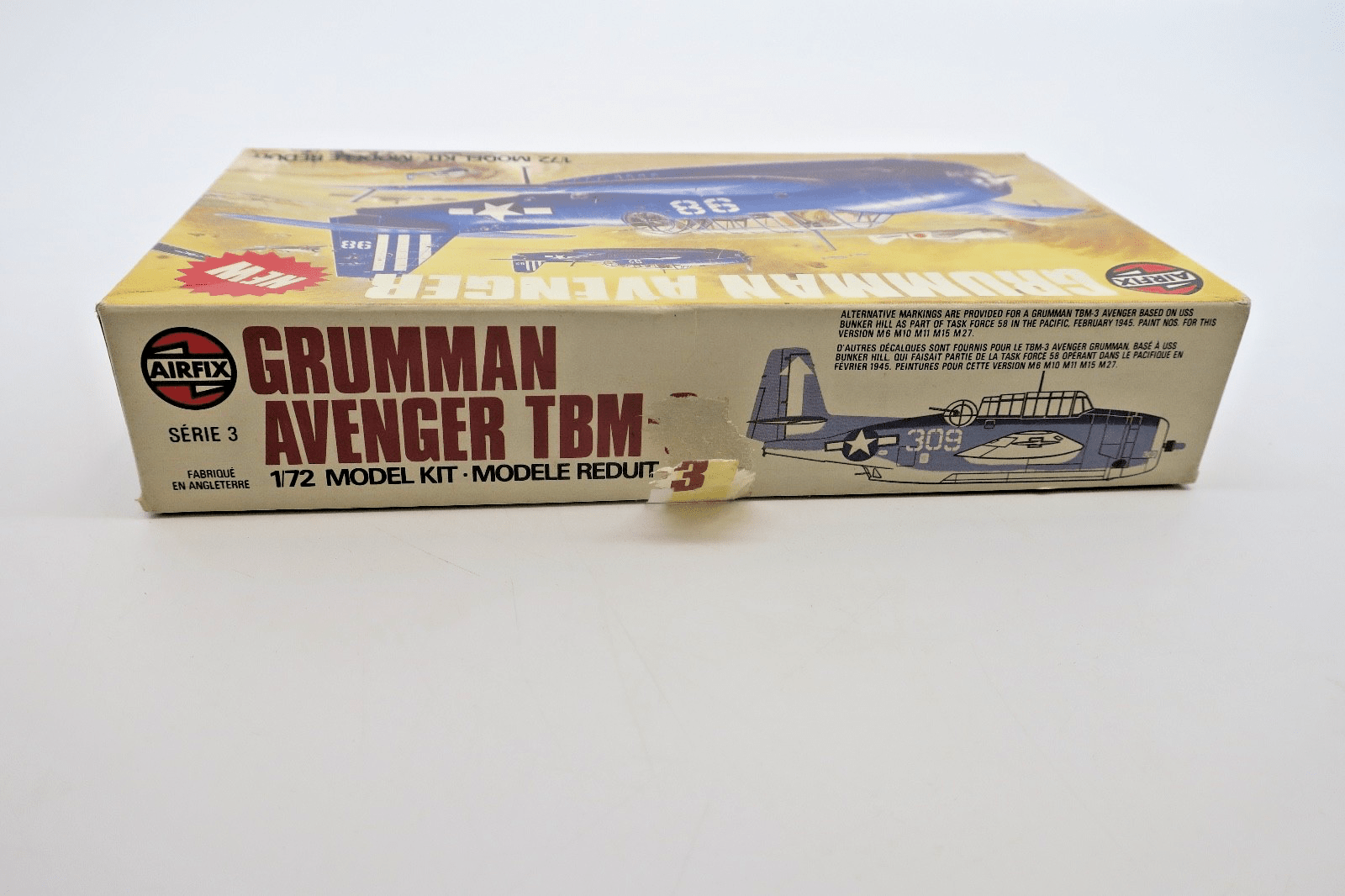 Airfix 1/72 Grumman Avenger TBM - 3 Model Kit - WISE GUYS HOBBIES LLC