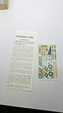 Hawk 1/48 F - 104 Starfighter Model Kit 504 - 100 - WISE GUYS HOBBIES LLC