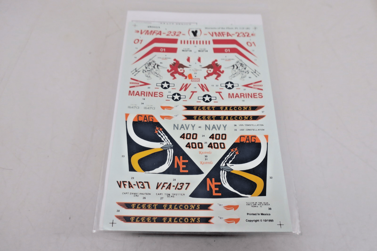 Eagle Strike - F/A - 18C Hornets Of The Fleet Pt.I Decals 48002 - WISE GUYS HOBBIES LLC