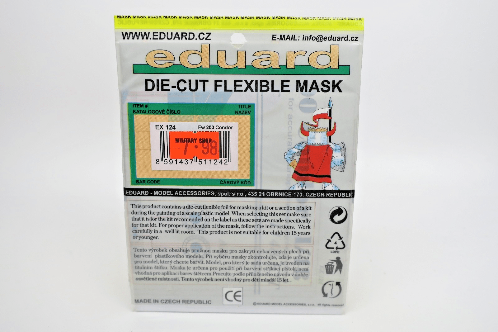 Eduard Mask 1/48 FW 200 Condor EX124 - WISE GUYS HOBBIES LLC