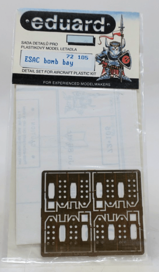 Eduard Photo Etch 1/72 ESAC Bomb Bay Detail Set 72 - 105 - WISE GUYS HOBBIES LLC
