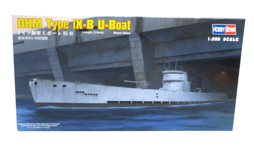 Hobby Boss 1/350 DKM Type IX-B U-Boat Plastic Model Kit 83507 - WISE GUYS HOBBIES LLC
