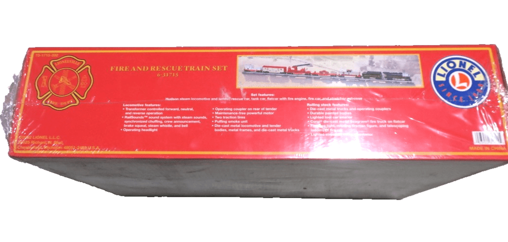 LIONEL 6-31715 FIRE AND RESCUE TRAIN SET O-GAUGE LIONELVILLE FIRE DEPT. NIB RARE - WISE GUYS HOBBIES LLC